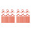 2000 Pcs Red Kraft Paper Baking Ties Bendable Packaging Ribbon 3