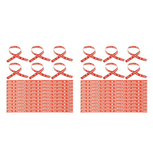 2000 Pcs Red Kraft Paper Baking Ties Bendable Packaging Ribbon 2