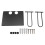 Durable Aluminum Wall Shelf for Projector Router TV Box Black 2