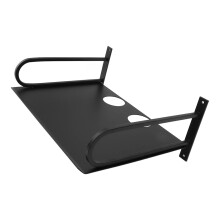 Durable Aluminum Wall Shelf for Projector Router TV Box Black