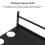 Durable Aluminum Wall Shelf for Projector Router TV Box Black 5