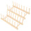2 Set Gericht Lagerung Rack Holz Küche Utensil 3
