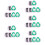 5 Count Rubbish Garbage Sorting Stickers Classification Convenient 10