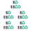 5 Count Rubbish Garbage Sorting Stickers Classification Convenient 6