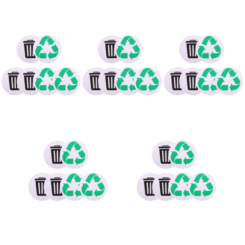 5 Count Rubbish Garbage Sorting Stickers Classification Convenient 2