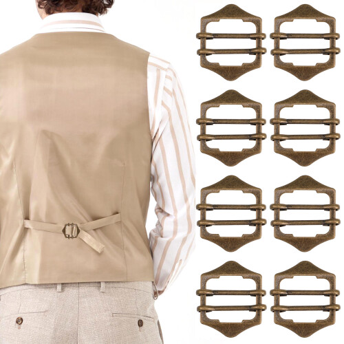 2 Pack Belt Buckles For Men Waist Pull Fastener Attachable Scarf Ring 1