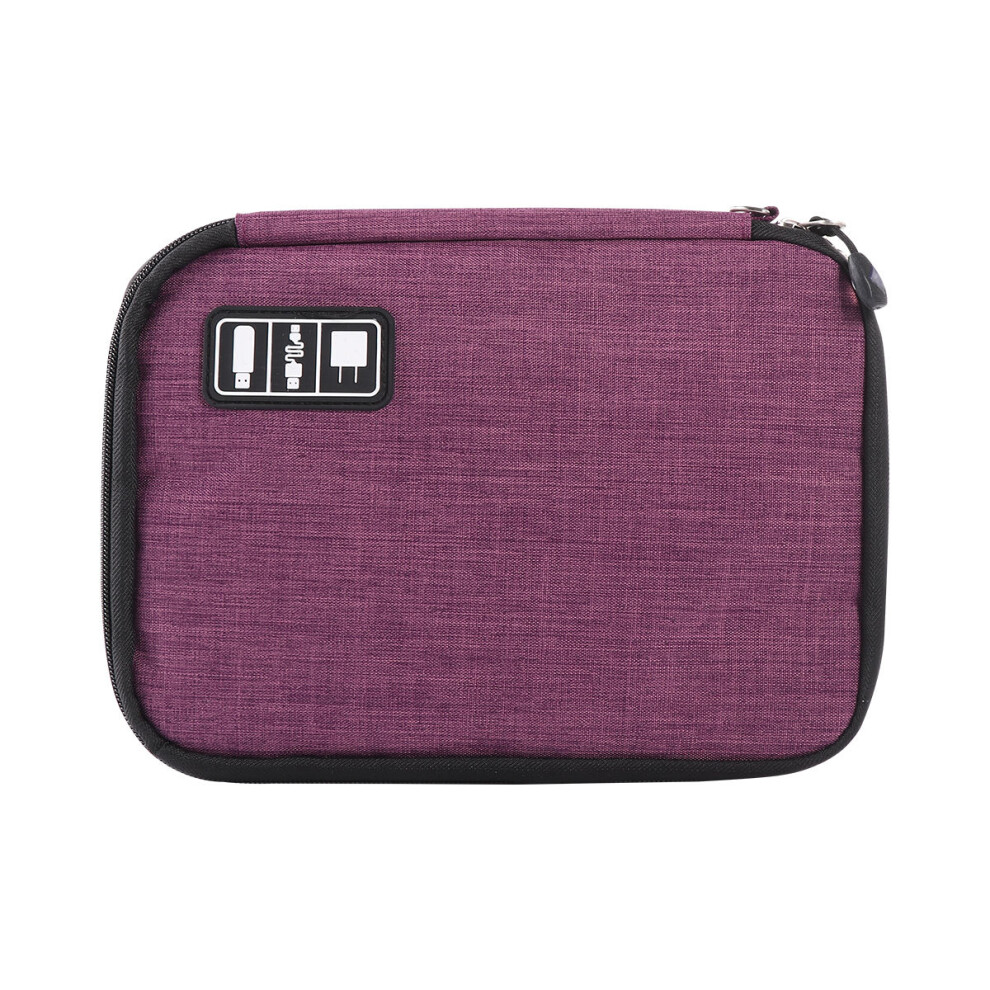 Set Of 2 Cable Pouch Electronics Storage Computer Cord Organizer Bag 013333898183