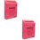 Raindrops  2 Pcs Retro Tin Mailbox Door Large Wall Mounted Office Rosy 8