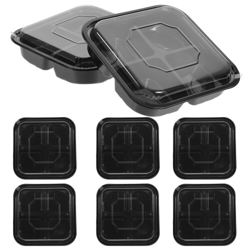 10pcs clear square fruit take-out salad container