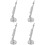4 Sets Mini Musical Instrument Decorations Simulated Flute Miniature 5