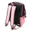 Polyester Casual Backpack with USB & Headphone Ports Black Pink 16