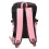 Polyester Casual Backpack with USB & Headphone Ports Black Pink 14