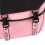 Polyester Casual Backpack with USB & Headphone Ports Black Pink 10