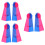 3 Pairs Kids Training Flippers Rubber 7