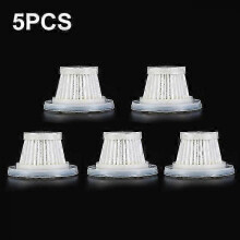 (5 Pcs) Car Vacuum Cleaner Hepa Filter For Lt-117 Vacuum Cleaner Washable Filter For 117c/117cd/117cg Model