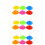 18Pcs Silicone Egg Holders Assorted Colors for Kitchen Serving 8