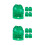 10 Pcs Plastic Golf Markers Alignment Tools Ball Marker Stencil 11