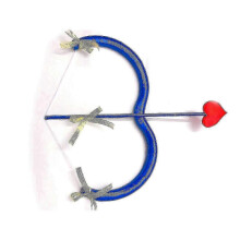 (blue)Cupid Archery Toy Set, Bow & Arrow Set Cupid Costume Photo Props For Adults