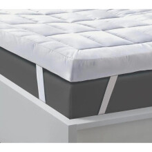 (WHITE, small double ) 10cm Luxury Hotel-Quality Microfiber Mattress Topper - Super Soft, Plush, Washable, All UK Sizes, 4 Corner Straps mattresstopper uk