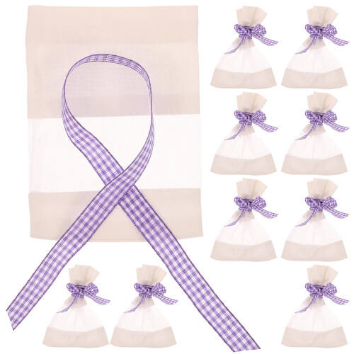 50 Pcs Lavender Bags Empty Cotton Mesh Sachets Scented Pouches
