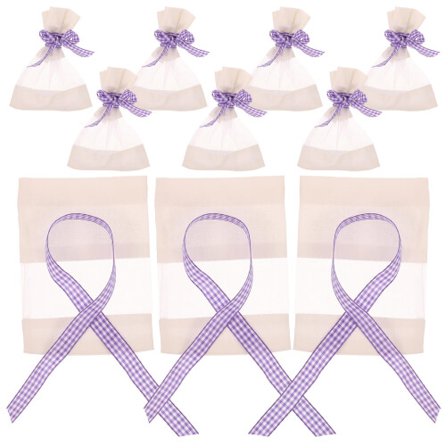 50 Pcs Lavender Bags Empty Cotton Mesh Sachets Scented Pouches 2