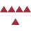 5Pcs Triangle Warning Sign For Car Road Safety Reflective 6
