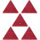 5Pcs Triangle Warning Sign For Car Road Safety Reflective 10