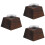 3Pcs Wooden Tea Light Candle Holders For Wedding Table Centerpieces 8
