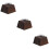 3Pcs Wooden Tea Light Candle Holders For Wedding Table Centerpieces 11