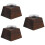 3Pcs Wooden Tea Light Candle Holders For Wedding Table Centerpieces 9