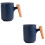 2 Sets Wooden Handle Tea Infuser Bottle With Water Separation 6