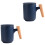 2 Sets Wooden Handle Tea Infuser Bottle With Water Separation 3