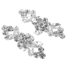10 Pcs Bridal Shoe Clips Sparkly Rhinestone Decorations For Women