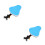 2Pcs Foldable Kids Bike Seat For Electromobile Front Safety Seat Blue 7