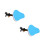 2Pcs Foldable Kids Bike Seat For Electromobile Front Safety Seat Blue 8