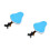 2Pcs Foldable Kids Bike Seat For Electromobile Front Safety Seat Blue 5