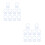 2Pcs 10Pcs Silicone Baby Pacifier Clips Holders Rings Transparent 5