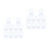 2Pcs 10Pcs Silicone Baby Pacifier Clips Holders Rings Transparent 4