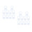 2Pcs 10Pcs Silicone Baby Pacifier Clips Holders Rings Transparent 6