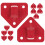 24 Pcs Fire Extinguisher Mounting Bracket Wall Hook 1