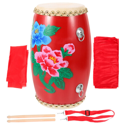 2 Sets Waist Drum Percussion Instrument With Sticks For Performance 2