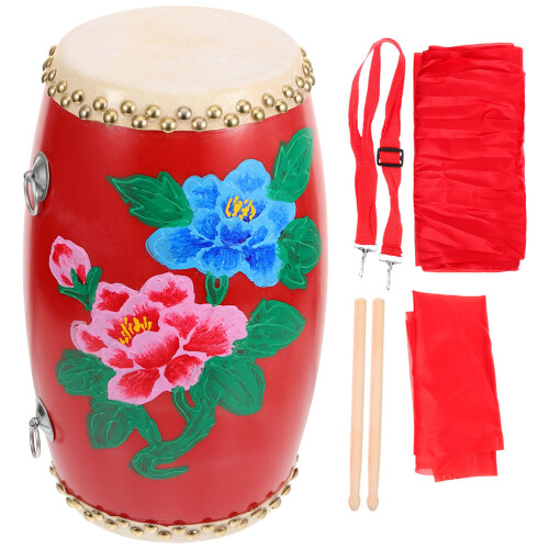 2 Sets Waist Drum Percussion Instrument With Sticks For Performance 1