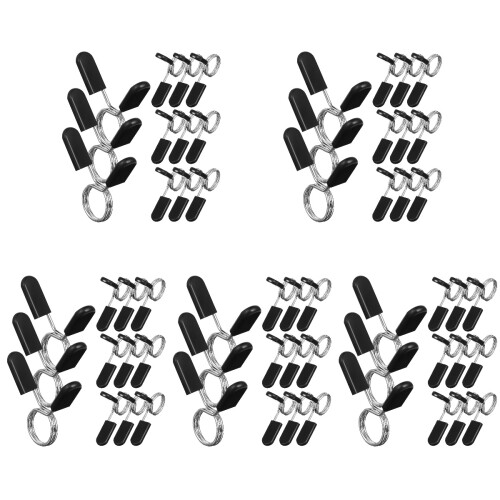 60 Pcs Spring Clip Collars For Barbell And Dumbbell With Rotate Lock 1