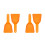 4Pcs Orange PP Refrigerator Durable Freezer Frost Removal Tool 8