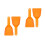 4Pcs Orange PP Refrigerator Durable Freezer Frost Removal Tool 4