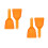 4Pcs Orange PP Refrigerator Durable Freezer Frost Removal Tool 6