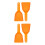 4Pcs Orange PP Refrigerator Durable Freezer Frost Removal Tool 5