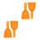 4Pcs Orange PP Refrigerator Durable Freezer Frost Removal Tool 7