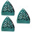 3Pcs Burner Hanging Holder Hollow-Out Leaf Design 7