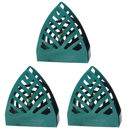 3Pcs Burner Hanging Holder Hollow-Out Leaf Design 1